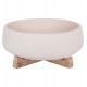 ΓΛΑΣΤΡΑ ΕΣ.ΧΩΡΟΥ FRELLO HM4674.02M ΛΕΥΚΟ FIBER CEMENT--TEAK ΒΑΣΗ 27x26,5x12Υεκ.