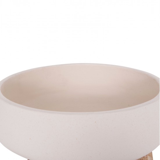 ΓΛΑΣΤΡΑ ΕΣ.ΧΩΡΟΥ FRELLO HM4674.02M ΛΕΥΚΟ FIBER CEMENT--TEAK ΒΑΣΗ 27x26,5x12Υεκ.