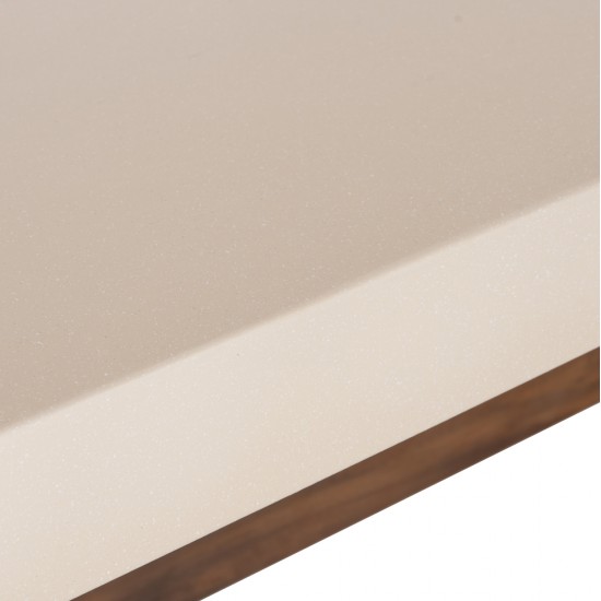 ΤΡΑΠΕΖΙ ΤΡΑΠΕΖΑΡΙΑΣ FIBER CEMENT & ΞΥΛΟ ΑΚΑΚΙΑΣ MAEVE HM6596.02 ΜΠΕΖ 160x90x75Υεκ