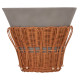 ΤΡΑΠΕΖΙ ΒΟΗΘΗΤΙΚΟ PERRAL HM18164.03S FIBER CEMENT ΓΚΡΙ-ΦΥΣΙΚΟ RATTAN--Φ42x36Υεκ