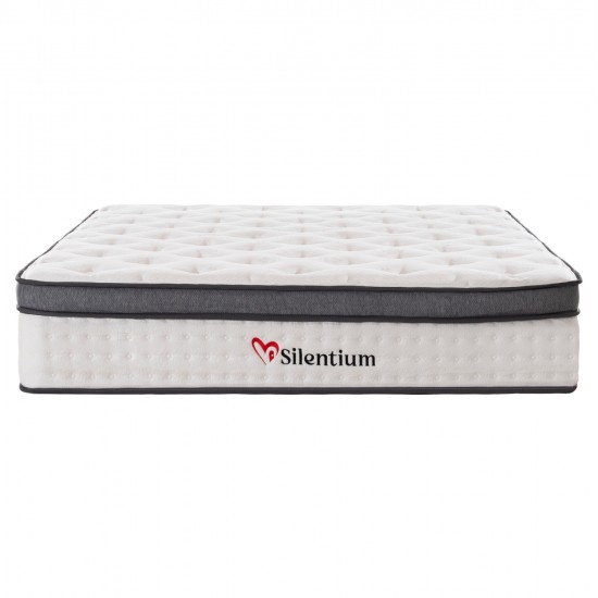 ΣΤΡΩΜΑ ΔΙΠΛΟ SILENTIUM HM749.05 POCKET SPRINGS--ΛΕΥΚΟ 150x200x30Υεκ.