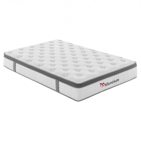 ΣΤΡΩΜΑ ΔΙΠΛΟ SILENTIUM HM749.04 POCKET SPRINGS--ΛΕΥΚΟ 140x200x30Υεκ.