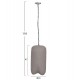 ΦΩΤΙΣΤΙΚΟ ΟΡΟΦΗΣ ΚΡΕΜΑΣΤΟ LOGKY HM4704.03S--FIBER CEMENT ΓΚΡΙ Φ24x47Υεκ