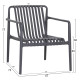 ΠΟΛΥΘΡΟΝΑ LOUNGE ΕΞΩΤ.ΧΩΡΟΥ MALEN HM6626.03 ΓΚΡΙ ΠΟΛΥΠΡΟΠΥΛΕΝΙΟ 67x75x75Υεκ