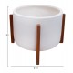 ΓΛΑΣΤΡΑ ΕΣΩΤ.ΧΩΡΟΥ HOFF HM4682.02L FIBER CEMENT ΛΕΥΚΟ-TEAK ΒΑΣΗ Φ50x35Υεκ
