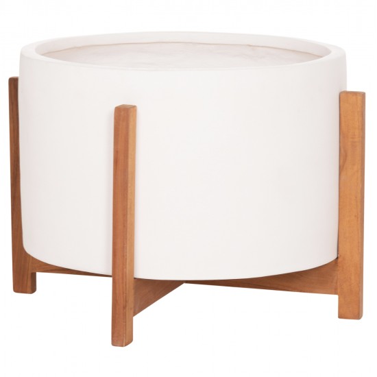 ΓΛΑΣΤΡΑ ΕΣΩΤ.ΧΩΡΟΥ HOFF HM4682.02L FIBER CEMENT ΛΕΥΚΟ-TEAK ΒΑΣΗ Φ50x35Υεκ