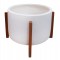 ΓΛΑΣΤΡΑ ΕΣΩΤ.ΧΩΡΟΥ HOFF HM4682.02L FIBER CEMENT ΛΕΥΚΟ-TEAK ΒΑΣΗ Φ50x35Υεκ