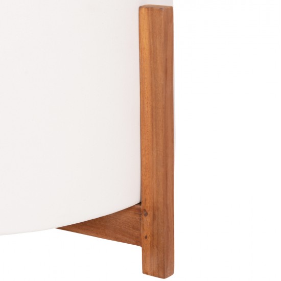 ΓΛΑΣΤΡΑ ΕΣΩΤ.ΧΩΡΟΥ HOFF HM4682.02L FIBER CEMENT ΛΕΥΚΟ-TEAK ΒΑΣΗ Φ50x35Υεκ