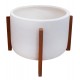 ΓΛΑΣΤΡΑ ΕΣΩΤ.ΧΩΡΟΥ HOFF HM4682.02L FIBER CEMENT ΛΕΥΚΟ-TEAK ΒΑΣΗ Φ50x35Υεκ