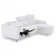ΚΑΝΑΠΕΣ ΔΕΞΙΑ ΓΩΝΙΑ 3Θ ΜΕ RECLINE VALENTE HM3317.01R ΑΝΟΙΧΤΟ ΓΚΡΙ ΥΦΑΣΜΑ 275x160x104Yεκ