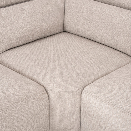 ΚΑΝΑΠΕΣ ΔΕΞΙΑ ΓΩΝΙΑ 5Θ ΜΕ RECLINE LUNARIS HM3316.02R ΕΚΡΟΥ ΥΦΑΣΜΑ 307x267x94Yεκ