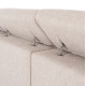 ΚΑΝΑΠΕΣ ΔΕΞΙΑ ΓΩΝΙΑ 5Θ ΜΕ RECLINE LUNARIS HM3316.02R ΕΚΡΟΥ ΥΦΑΣΜΑ 307x267x94Yεκ
