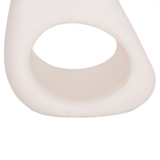 ΒΟΗΘΗΤΙΚΟ ΤΡΑΠΕΖΙ AIDA HM4692.02 FIBER CEMENT ΛΕΥΚΟ--ΞΥΛΟ TEAK TOP 47x60x59Υεκ