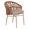 ΠΟΛΥΘΡΟΝΑ ΑΛΟΥΜΙΝΙΟΥ ORIN HM6265.03 ΚΑΠΟΥΤΣΙΝΟ- P.E.RATTAN ΣΕ ΦΥΣΙΚΟ 58x61x75Υεκ.