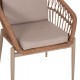 ΠΟΛΥΘΡΟΝΑ ΑΛΟΥΜΙΝΙΟΥ GALDIN HM6272.03 ΚΑΠΟΥΤΣΙΝΟ-P.E.RATTAN-ΜΠΕΖ ΥΦΑΣΜΑ 65x60x76Υεκ
