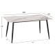 ΤΡΑΠΕΖΙ RAVEN HM18150.04 ΚΕΡΑΜΙΚΟ TOP ΜΕ ΟΨΗ ΛΕΥΚΟ/ΚΑΦΕ ΜΑΡΜΑΡΟ 160x80x74Υεκ.