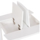 ΤΡΑΠΕΖΑΚΙ ΠΑΙΔΙΚΟ ΜΕ ΑΠΟΘ.ΧΩΡΟΥΣ RICKI HM18339.03 MDF & ΣΥΜΗΔΑ ΣΕ ΛΕΥΚΟ 65x65x47Υεκ