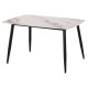 ΤΡΑΠΕΖΙ RAVEN HM9854.04 ΚΕΡΑΜΙΚΟ TOP ΜΕ ΟΨΗ ΜΑΡΜΑΡΟΥ τ.CALACATTA 120x70x73Υεκ.