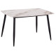 ΤΡΑΠΕΖΙ RAVEN HM9854.04 ΚΕΡΑΜΙΚΟ TOP ΜΕ ΟΨΗ ΜΑΡΜΑΡΟΥ τ.CALACATTA 120x70x73Υεκ.