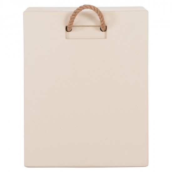 ΣΚΑΜΠΟ ΤΕΤΡΑΓΩΝΟ FIBER CEMENT ΜΕ ΧΕΡΟΥΛΙΑ ZAK HM6581.02 ΣΕ ΜΠΕΖ 36x36x45,5Υεκ