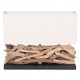 ΕΠΙΤΡΑΠΕΖΙΟ ΟΡΘΟΓΩΝΙΟ ΦΩΤΙΣΤΙΚΟ TWIGGY HM4432 DRIFTWOOD & ΛΕΥΚΟ ΚΑΠΕΛΟ 50x16,5x38Υεκ.