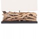 ΕΠΙΤΡΑΠΕΖΙΟ ΟΡΘΟΓΩΝΙΟ ΦΩΤΙΣΤΙΚΟ TWIGGY HM4432 DRIFTWOOD & ΛΕΥΚΟ ΚΑΠΕΛΟ 50x16,5x38Υεκ.
