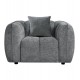 ΣΕΤ ΚΑΝΑΠΕΣ ΓΩΝΙΑ (ΔΕΞΙΑ)-ΠΟΛΥΘΡΟΝΑ LOUNGE LYKKE HM10820.01R ΓΚΡΙ ΥΦΑΣΜΑ