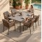 ΣΕΤ ΤΡΑΠΕΖΑΡΙΑΣ 7ΤΜΧ STAD HM10863.01 ΓΚΡΙ ΑΛΟΥΜΙΝΙΟ-SINTERED STONE TOP-OLEFIN