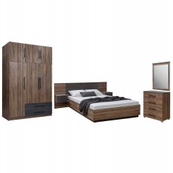 ΣΕΤ ΚΡΕΒΑΤΟΚΑΜΑΡΑΣ 5ΤΜΧ CARYS HM10888.11 ΜΕΛΑΜΙΝΗ ΣΕ ΚΑΡΥΔΙ