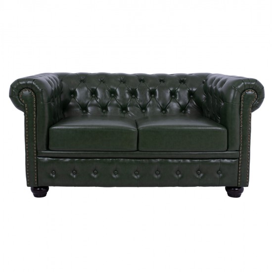 ΣΕΤ ΣΑΛΟΝΙ 3ΤΜΧ MOBAR HM10912.08 PU ΔΕΡΜΑ Τ.CHESTERFIELD ΚΥΠΑΡΙΣΣΙ
