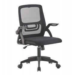 ΚΑΡΕΚΛΑ ΓΡΑΦΕΙΟΥ NETTIS HM1220.01 ΜΑΥΡO MESH-ΒΑΣΗ ΠΟΛΥΠΡΟΠΥΛΕΝΙΟΥ 47x47x109-119Υεκ