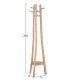 ΚΑΛΟΓΕΡΟΣ ΜΕ 3 ΚΟΛΩΝΕΣ TRIDEM HM4881 ΞΥΛΟ TEAK ΣΕ ΦΥΣΙΚΟ 52x52x200Υεκ.