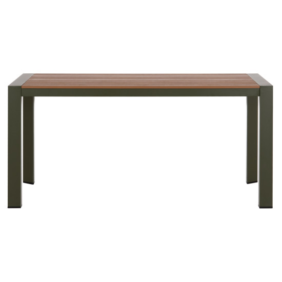 ΤΡΑΠΕΖΙ ΕΞΩΤ.ΧΩΡΟΥ GOYA HM6059.07 ΑΛΟΥΜΙΝΙΟ ΣE OLIVE GREEN & POLYWOOD 160X80Χ75Υεκ.