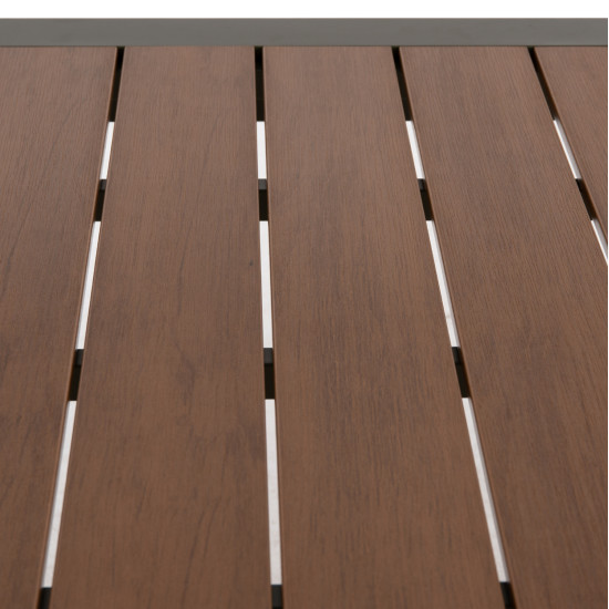 ΤΡΑΠΕΖΙ ΕΞΩΤ.ΧΩΡΟΥ GOYA HM6059.07 ΑΛΟΥΜΙΝΙΟ ΣE OLIVE GREEN & POLYWOOD 160X80Χ75Υεκ.