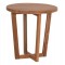 ΤΡΑΠΕΖΙ ΜΕΣΗΣ ΣΤΡΟΓΓΥΛΟ KOLIN HM6650 ΞΥΛΟ TEAK ΦΥΣΙΚΟ Φ65x65Υεκ.