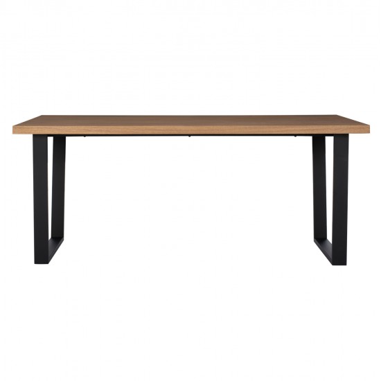 ΣΕΤ ΤΡΑΠΕΖΑΡΙΑΣ 7ΤΜΧ ASTORIA HM10933.02 MDF TOP--ΥΦΑΣΜΑ ΜΠΕΖ/ΚΑΦΕ & ΜΕΤΑΛΛΟ ΜΑΥΡΟ