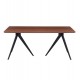 ΣΕΤ ΤΡΑΠΕΖΑΡΙΑΣ 7ΤΜΧ DRENNY HM10936.03 MDF TOP ΚΑΡΥΔΙ--ΥΦΑΣΜΑ TAUPE & ΜΕΤΑΛΛΟ ΜΑΥΡΟ