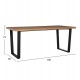 ΣΕΤ ΤΡΑΠΕΖΑΡΙΑΣ 7ΤΜΧ MANIDO HM10949.03 MDF TOP--ΥΦΑΣΜΑ TAUPE & ΜΕΤΑΛΛΟ ΜΑΥΡΟ