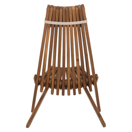 ΠΟΛΥΘΡΟΝΑ LOUNGE ΜΕ ΜΑΞΙΛΑΡΑΚΙ ΠΤΥΣΣΟΜΕΝΗ SHIGAN HM6530 ΞΥΛΟ ΑΚΑΚΙΑΣ 56.5x83x87Υεκ