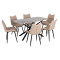 ΣΕΤ ΤΡΑΠΕΖΑΡΙΑΣ 7ΤΜΧ ISKA HM21363 ΚΕΡΑΜΙΚΟ TOP/ΜΕΤΑΛ. ΠΟΔΙΑ--PU ΜΠΕΖ/ΜΕΤΑΛ.ΠΟΔΙΑ