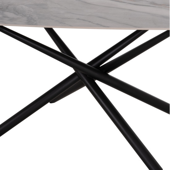 ΣΕΤ ΤΡΑΠΕΖΑΡΙΑΣ 7ΤΜΧ ISKA HM21363 ΚΕΡΑΜΙΚΟ TOP/ΜΕΤΑΛ. ΠΟΔΙΑ--PU ΜΠΕΖ/ΜΕΤΑΛ.ΠΟΔΙΑ