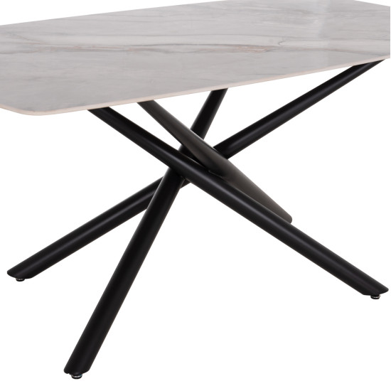 ΣΕΤ ΤΡΑΠΕΖΑΡΙΑΣ 7ΤΜΧ HANAE HM21365 ΚΕΡΑΜΙΚΟ TOP/ΜΕΤΑΛ. ΠΟΔΙΑ--PU ΜΟΚΑ/ΜΕΤΑΛ.ΠΟΔΙΑ
