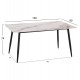 ΣΕΤ ΤΡΑΠΕΖΑΡΙΑΣ 5ΤΜΧ DETTON HM10951.02 ΚΕΡΑΜΙΚΟ TOP--ΥΦΑΣΜΑ ΜΠΕΖ/ΚΑΦΕ & ΜΕΤΑΛ.ΠΟΔΙΑ