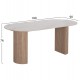 ΤΡΑΠΕΖΙ ΤΡΑΠΕΖΑΡΙΑΣ MELLOW HM18416 MDF ΠΟΔΙΑ ΣΕ ΦΥΣΙΚΟ--ΚΕΡΑΜΙΚΟ TOP 180x90x76Υεκ.