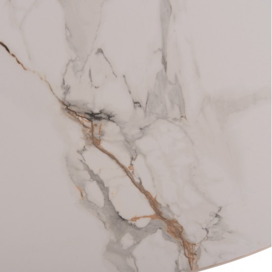 ΤΡΑΠΕΖΙ ΤΡΑΠΕΖΑΡΙΑΣ MELLOW HM18416 MDF ΠΟΔΙΑ ΣΕ ΦΥΣΙΚΟ--ΚΕΡΑΜΙΚΟ TOP 180x90x76Υεκ.