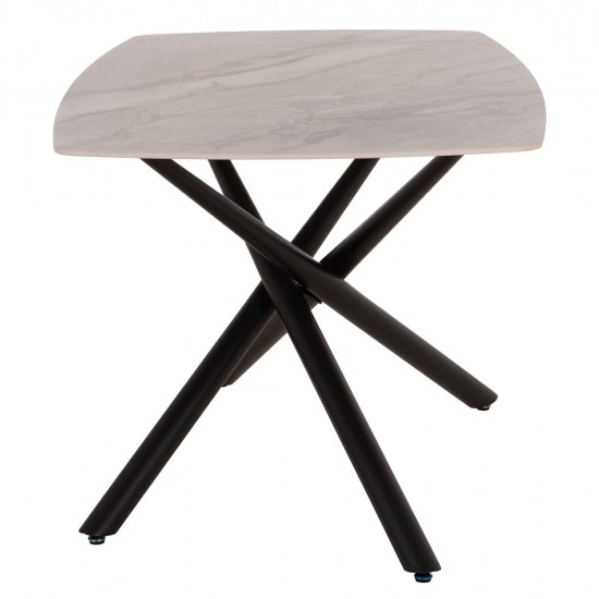 ΤΡΑΠΕΖΙ ΤΡΑΠΕΖΑΡΙΑΣ ISKA HM18420 ΚΕΡΑΜΙΚΟ TOP ΣΕ ΛΕΥΚΟ/ΚΑΦΕ ΜΑΡΜΑΡΟ 160x90x79Υεκ