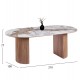 ΣΕΤ ΤΡΑΠΕΖΑΡΙΑΣ 7ΤΜΧ MARBLEX HM11394.03 ΚΕΡΑΜΙΚΟ TOP PANDORA--ΚΑΡΕΚΛΕΣ ΥΦΑΣΜΑ TAUPE