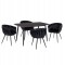 ΣΕΤ ΤΡΑΠΕΖΑΡΙΑΣ 5ΤΜΧ RAVEN HM12116.03 ΚΕΡΑΜΙΚΟ TOP ΜΑΥΡΟ ΜΑΡΜΑΡΟ--ΜΑΥΡΟ ΒΕΛΟΥΔΟ