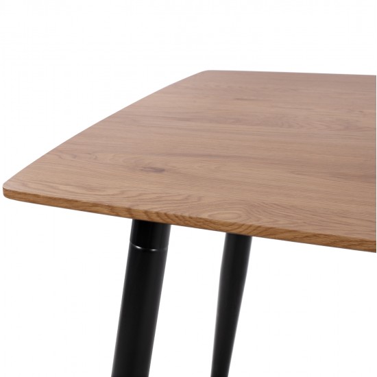 ΣΕΤ ΤΡΑΠΕΖΑΡΙΑΣ 5ΤΜΧ ALIZA HM12122.01 MDF TOP ΣΕ ΦΥΣΙΚΟ--ΣΑΠΙΟ ΜΗΛΟ ΒΕΛΟΥΔΟ