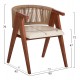 ΠΟΛΥΘΡΟΝΑ ΤΡΑΠΕΖΑΡΙΑΣ BRANN HM18238.12 ΞΥΛΟ ΤΕΑΚ-ΕΚΡΟΥ PU-ΣΧΟΙΝΙ 60x62x76Υεκ
